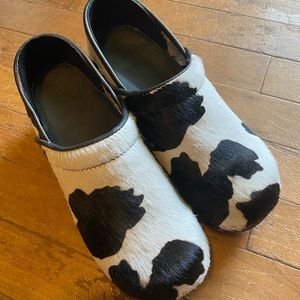 Bjork Cowhide Clogs — Size 38